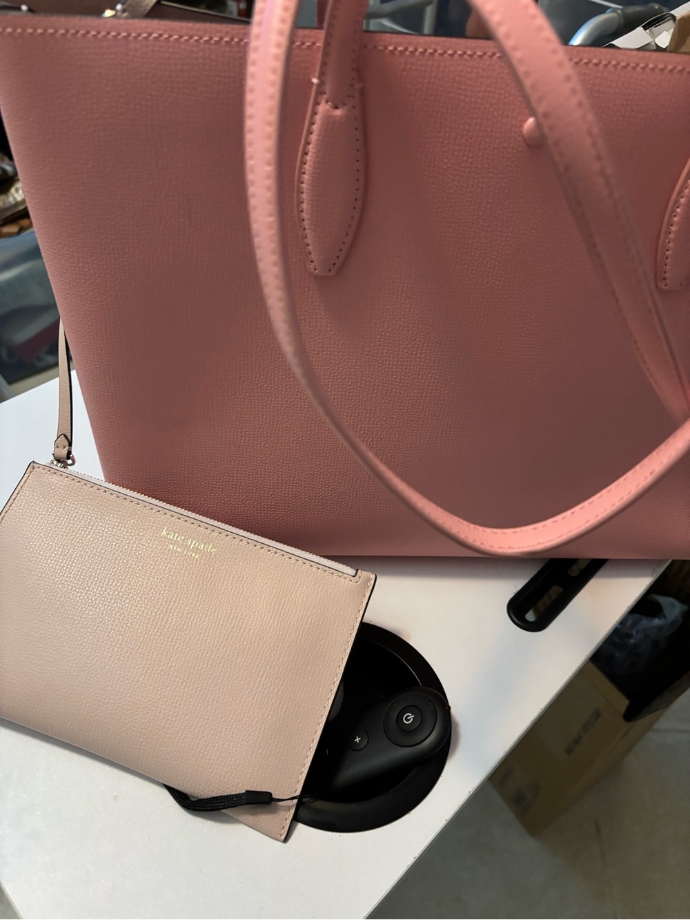 kate spade Pink Tote with Pale Blush Wristlet - Picture 2 of 7